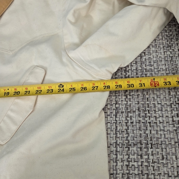 Vintage J. Peterman & Co. Long Duster Horseman Coat Yellowstone - Picture 13 of 17